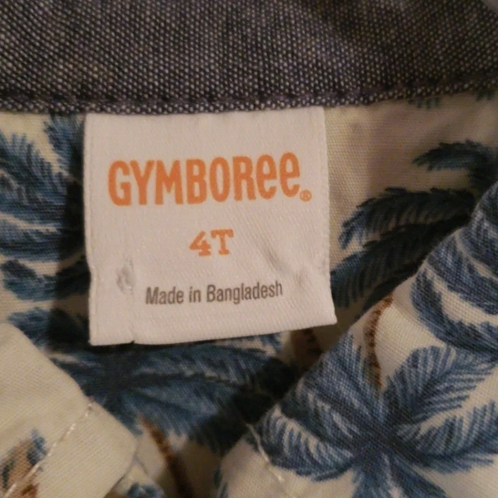 Gymboree Palm Tree Hawaiian Shirt